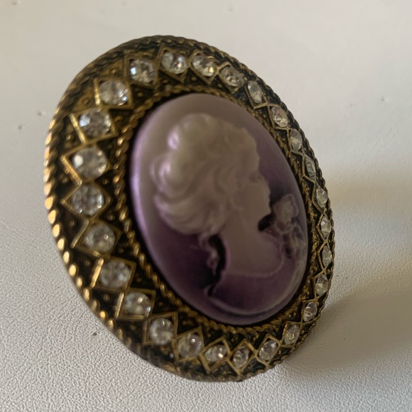 Cameo ring purple stretch - Picture 7 of 12